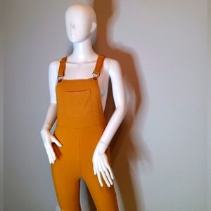 Mustard yellow overalls